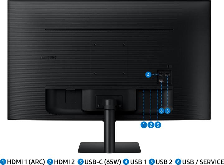 Image du produit Samsung LS32AM700URXEN (3840 x 2160 pixels, 32")