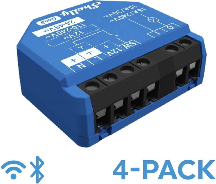 Produktbild Shelly 1 Gen3 x4 (Schaltaktor)
