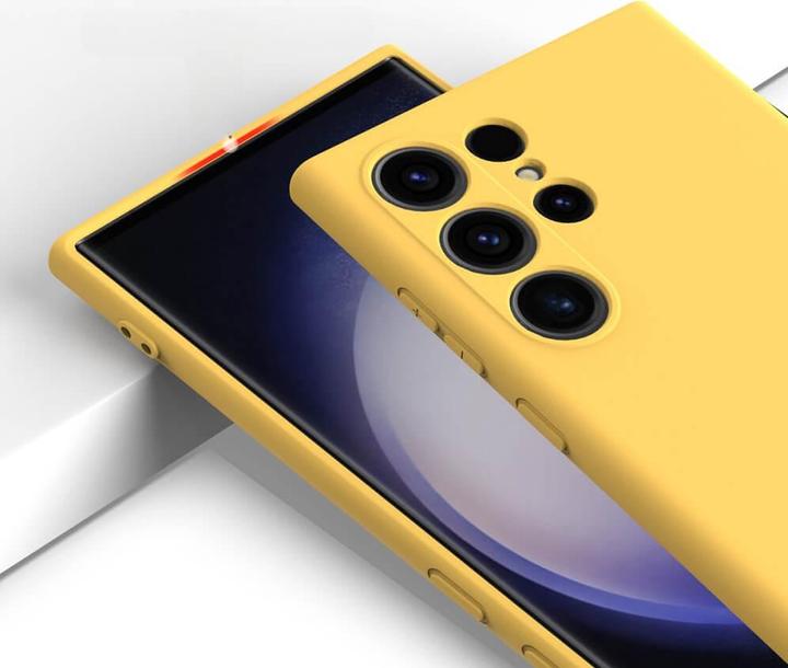 Image du produit Cover-Discount Etui en caoutchouc silicone jaune (Samsung Galaxy S24 Ultra)