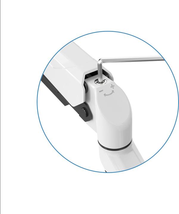 Produktbild Rockstable Prof. Single USB Weiss (Tisch, 32")