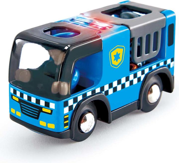 Actual product image Hape Police car with siren
