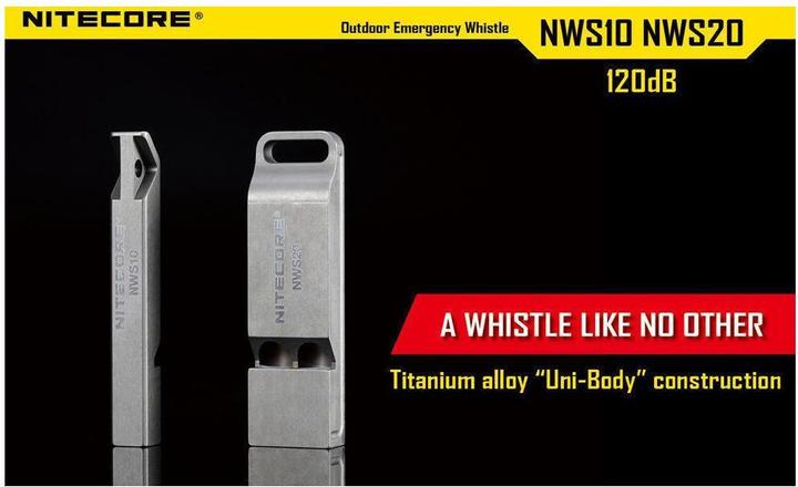Actual product image Nitecore Emergency whistle - one chamber
