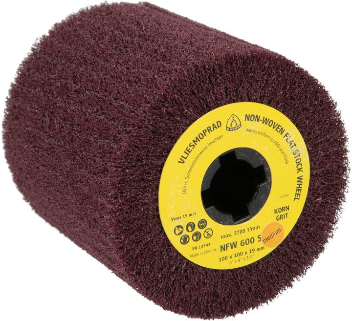 Produktbild Klingspor NFW 600 S - Vlieswalzen 100 x 100 x 19 mm (MEDIUM)