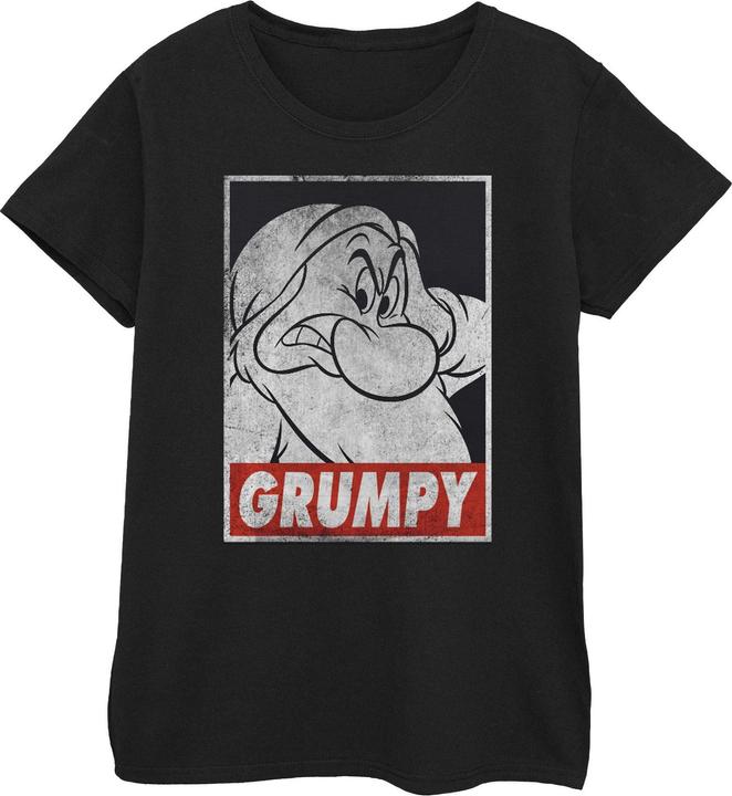 Image du produit Snow White T-shirt en coton Womens/Ladies Grumpy Poster (L)