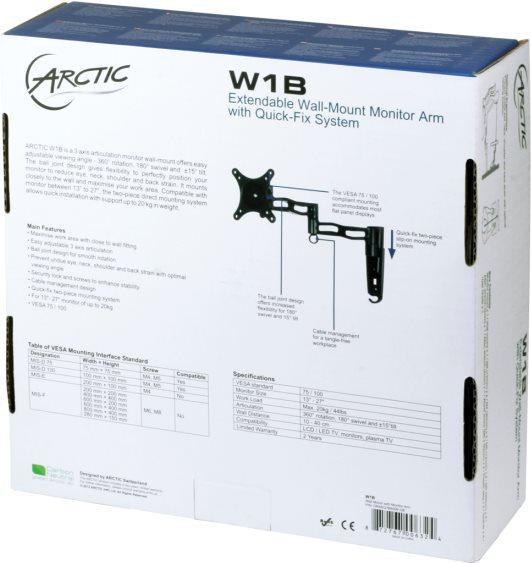 Actual product image Arctic W1b (Wall, 30")