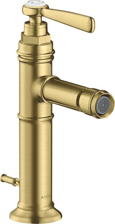 Actual product image Axor Hand-sized Montreux single-lever bidet mixer with lever handle and pop-up waste