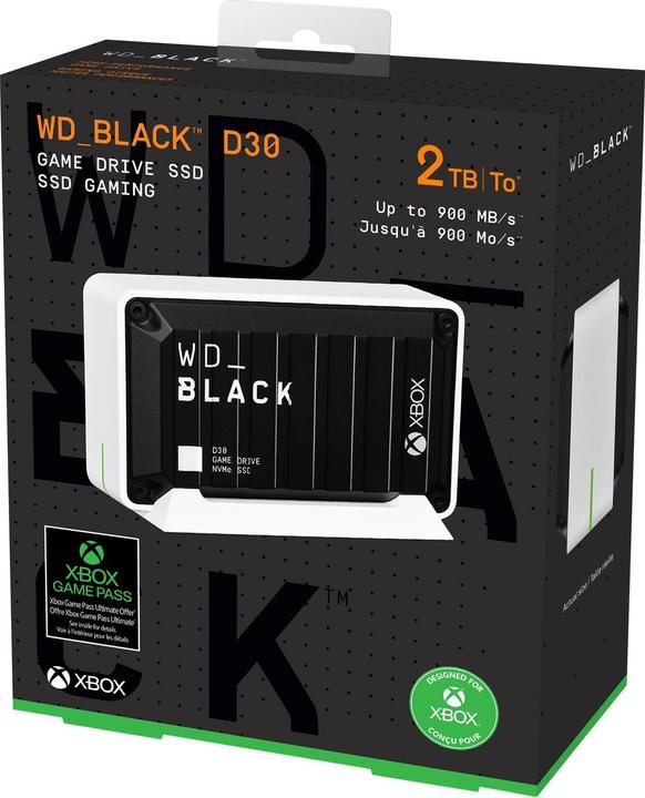 Actual product image WD Black D30 Game Drive SSD for Xbox (2000 GB)