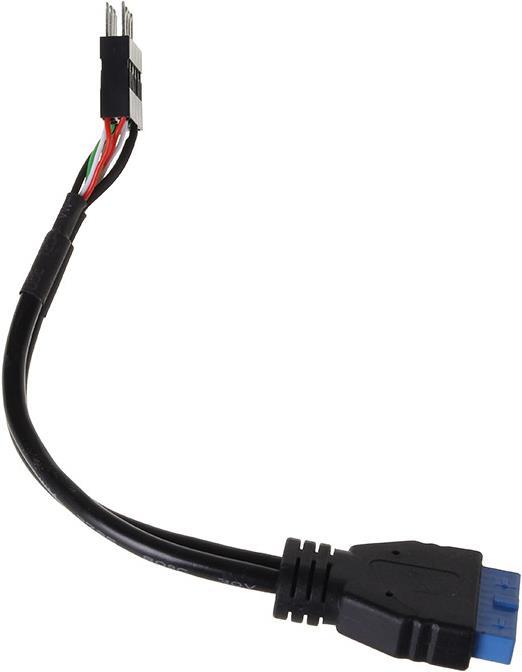 Produktbild InLine Adapter intern USB 3.0 zu intern USB 2.0 - 15 cm (0.15 m, USB 2.0)