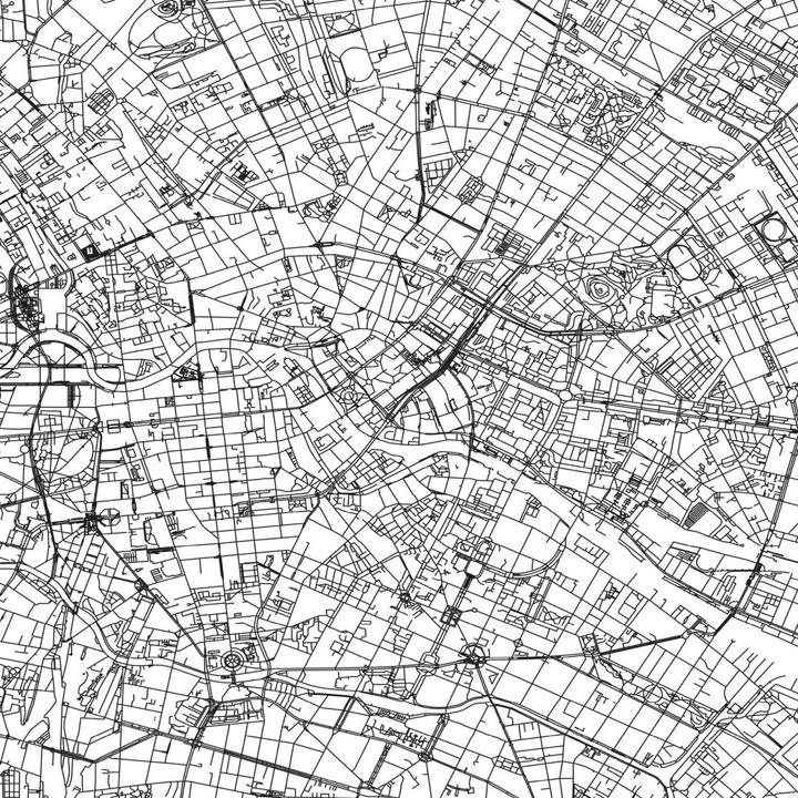 Immagine prodotto Trenddeko Mappa della città di Berlino (192 x 260 cm)
