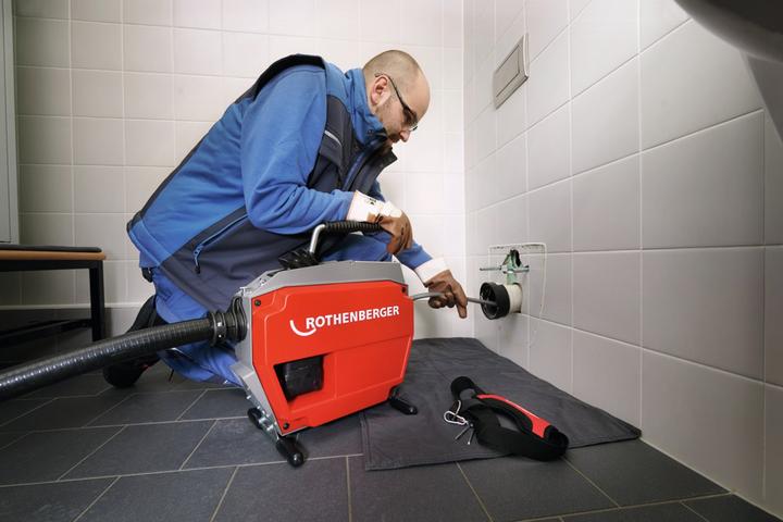 Produktbild Rothenberger R600 VarioClean Akku Rohrreinigungsmaschine 18 V Solo ( 1000003345 ) CAS - ohne Akku, o (1 Stk.)