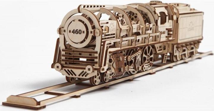 Actual product image Ugears Steam locomotive with tender