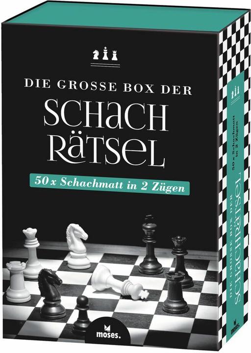 Produktbild Die grosse Box der Schachrätsel - 50 x Schachmatt in 2 Zügen