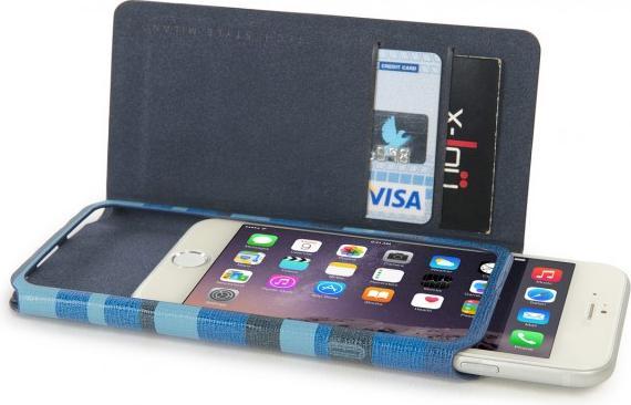 Image du produit Tucano Stripes Folio pour iPhone 6/6S (4.7) bleu (Apple iPhone 6)