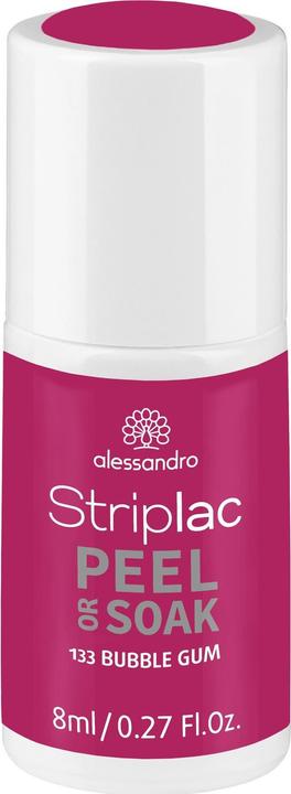 Alessandro Striplac Peel or Soak Bubble Gum 8 ml (133 Bubble Gum, Abziehbarer Nagellack)