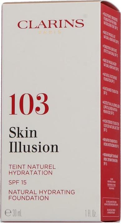 Actual product image Clarins Skin Illusion SPF15 No. 103 - Ivory (No. 103 - Ivory)