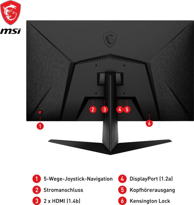 Actual product image MSI Optix G2712DE (1920 x 1080 pixels, 27.01")
