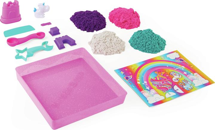 Actual product image Spin Master Kinetic Sand Unicorn Kingdom Playset