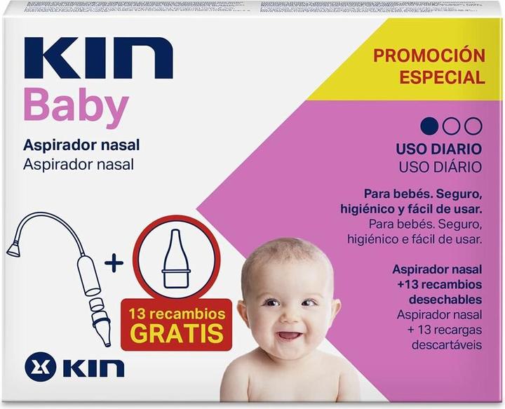 Actual product image KIN BABY aspirador nasal + recambio