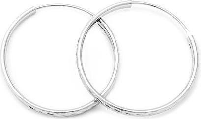 Produktbild Beneto Amazing silver round earrings AGUC2103 / 50 / N (L)