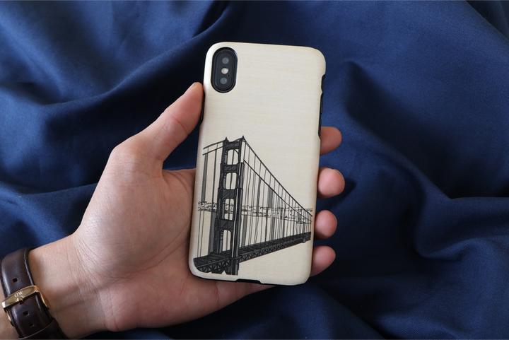 Actual product image Man&Wood SmartPhone case iPhone X/XS hand bridge black (Apple iPhone X, Apple iPhone XS)