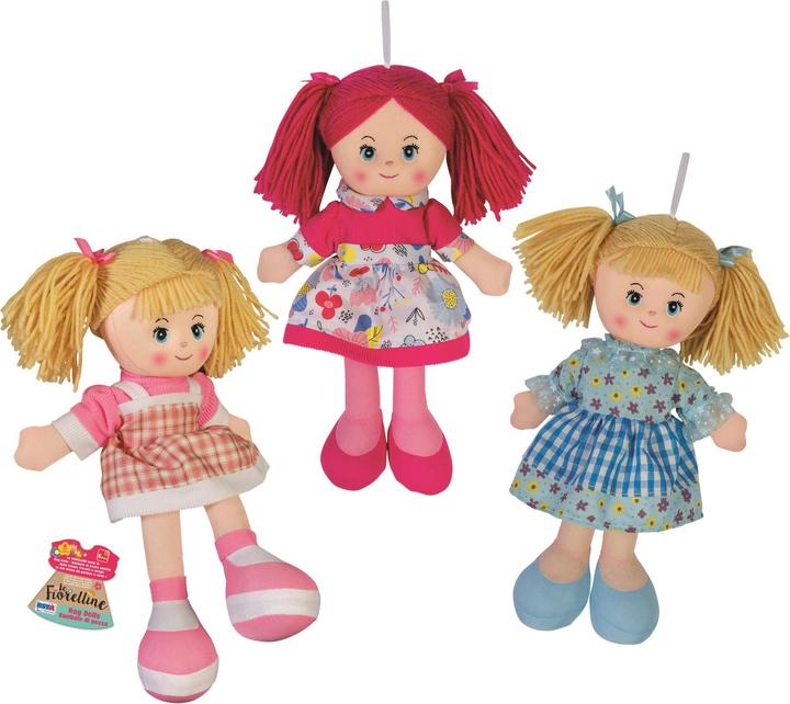 Rs Toys BAMBOLA PEZZA 30 CM 3 ASS. IN DISPLAY 6 PZ