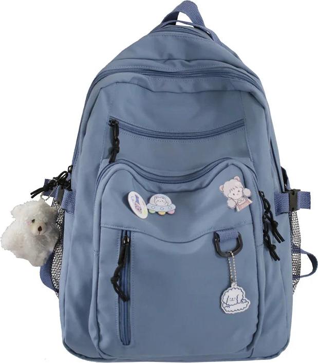 Only-Bags.Store Grosser Studentenrucksack Abzeichen Rucksack Schultasche Hohe Kapazität Rucksack Niedlich Freizeit