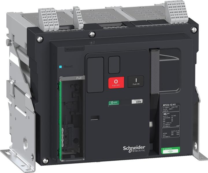 Produktbild Schneider Electric LV848029 Masterpact MTZ2 1250A H1 Icu=66kA/440V 3 Grundschalter