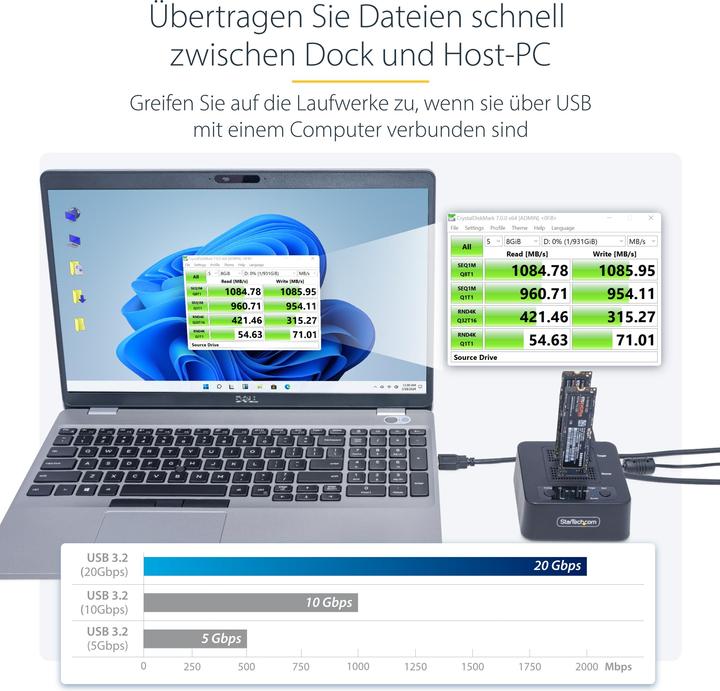Image du produit StarTech DUPLICATEUR 1:1 M.2 NVME