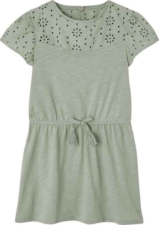 Vertbaudet Mädchen Kleid mit Lochstickerei