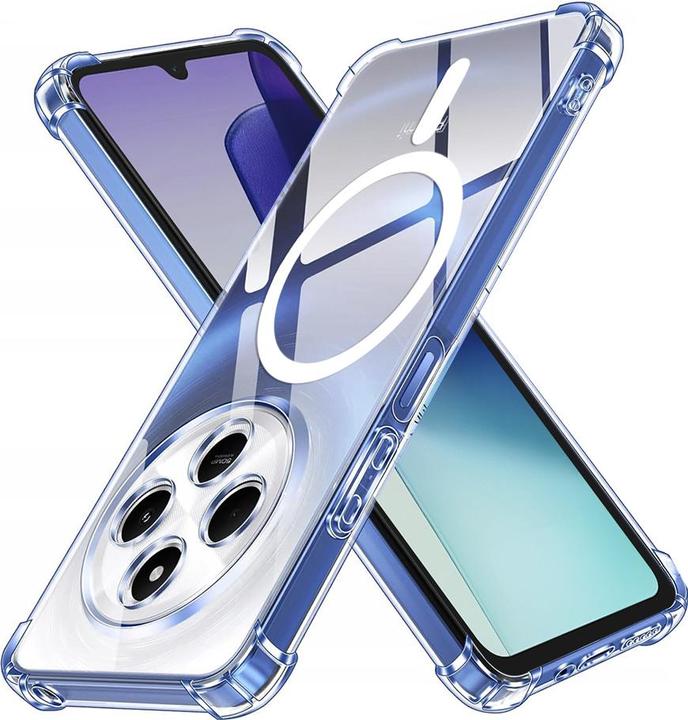 Produktbild Techsuit - Shockproof Clear Silicone MagSafe - Xiaomi Redmi 14C / Poco C75 - Clear (Xiaomi Poco C75, Xiaomi Redmi 14C)