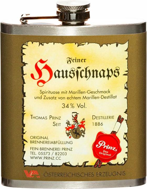 Actual product image Prinz Hip flask house schnapps 0.2l