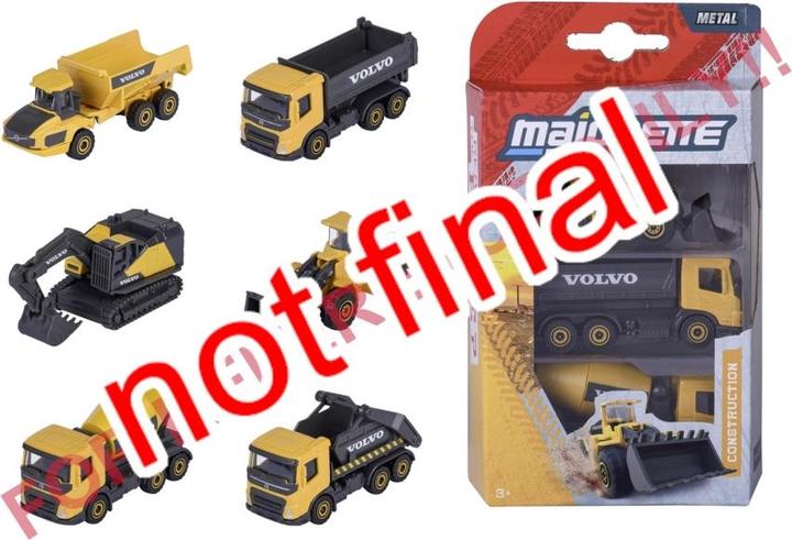 Majorette Volvo Construction 3 Pieces Set, 2-sort.