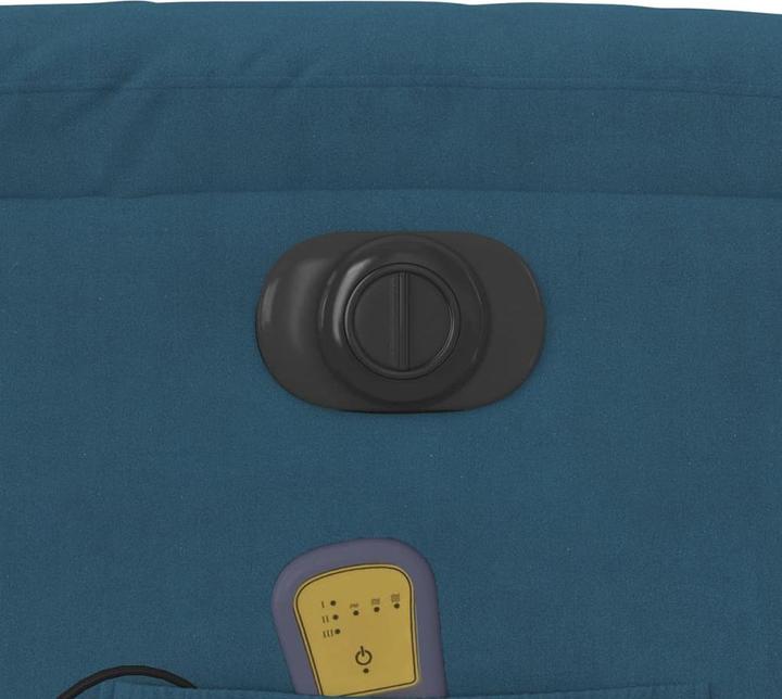 Produktbild VidaXL Massagesessel Aufstehhilfe Elektrisch Fernsehsessel Relaxsessel Blau Samt
