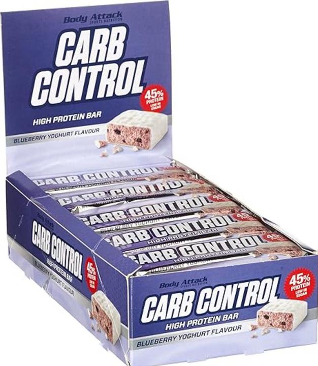Actual product image Body Attack Carb Control (15x100g bars) (Blueberry Yoghurt, 15 pcs., 1500 g)