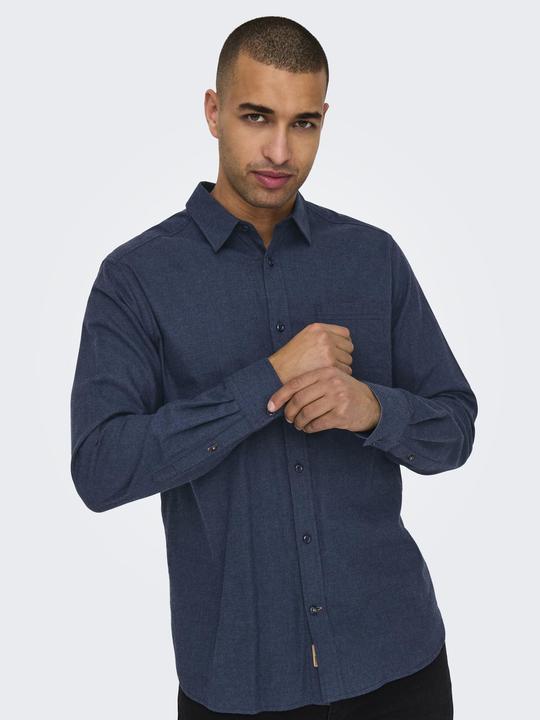 Produktbild Only & Sons Normal geschnitten Hemdkragen Hemd Hemd (S)
