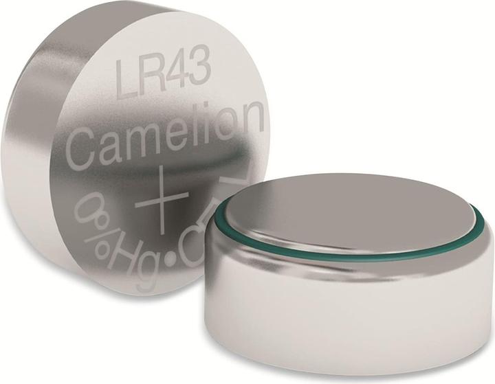 Produktbild Camelion Alkaline Button celles 1.5V LR43/LR1142/386, 2-pack, "no mercury" (2 Stk., LR43, 108 mAh)