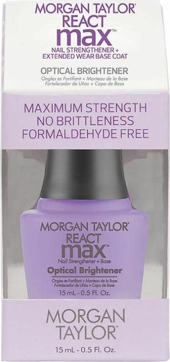 Immagine prodotto Morgan Taylor REACT MAX OPTICAL rinforzante per unghie + base 15 ml (Base Coat)
