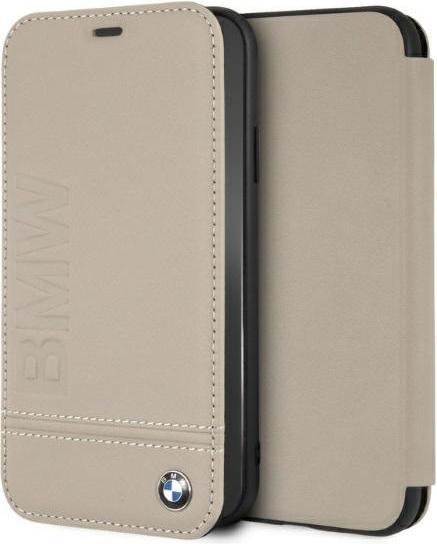 Immagine prodotto BMW BMFLBKI61LLST Libro iPhone Xr beżowy/taupe Logo Imprint (Apple iPhone XR)