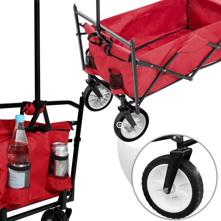 Produktbild tectake Faltbarer Bollerwagen mit Dach