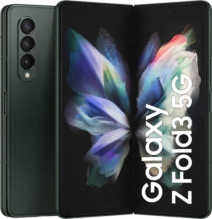Actual product image Samsung Galaxy Z Fold3 5G EU (512 GB, Phantom Green, 7.60", SIM + eSIM, 12 Mpx, 5G)