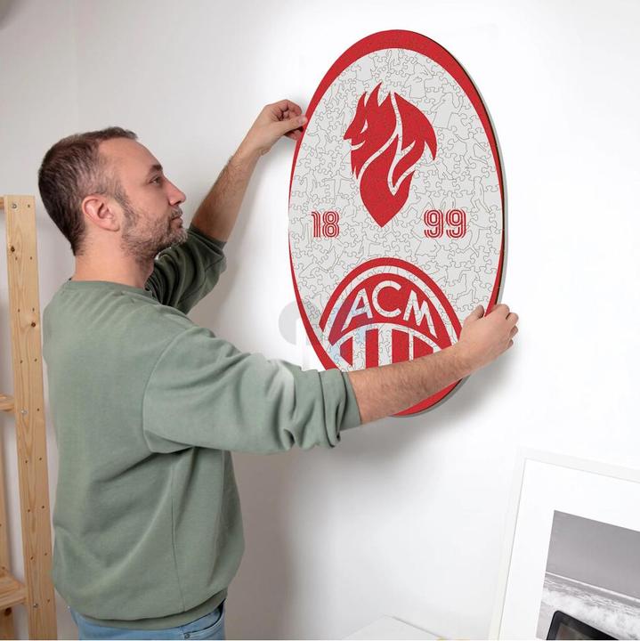 Immagine prodotto Iconic AC Milan - Logo retrò - Puzzle in Legno Taglia L (500 Pezzi) (500 pezzi)