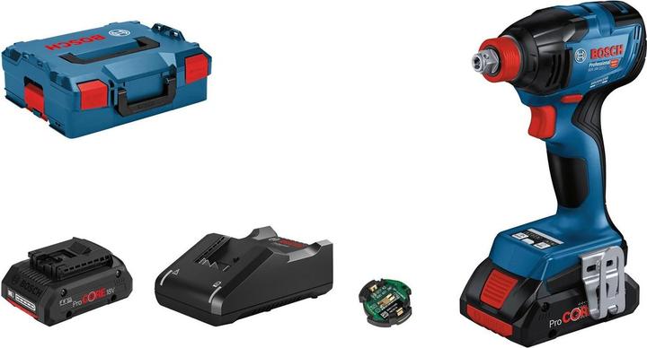 Cordless impact wrench GDX 18V-210 C, Battery charger, 2 x 4.0Ah battery, Suitcase