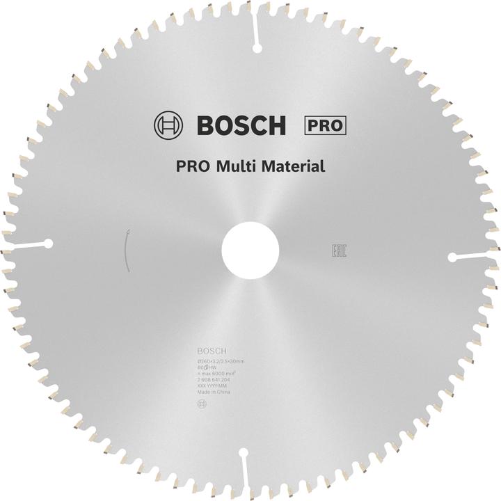 Produktbild Bosch Professional Zubehör PRO Multi Material Kreissägeblatt, 260 x 3,2 x 30 mm