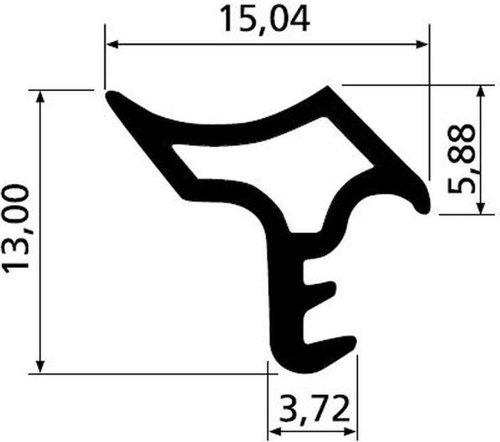 Actual product image Ellen Door stop seal K2378 DIY length 5 m for insertion ( 3327023263 )