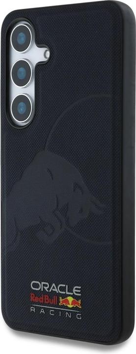 Productafbeelding Red Bull Case Leather Meshed Debossed Bull MagSafe for Samsung Galaxy S25 navy (Samsung Galaxy S25)