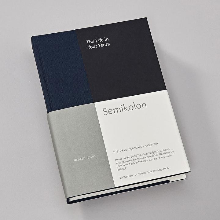 Semikolon The Life in Your Years, 5-Jahres Buch (A5), Midnight
