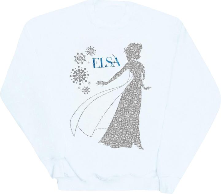Actual product image Disney Womens/Ladies Frozen Elsa Christmas Silhouette Sweatshirt (XL)