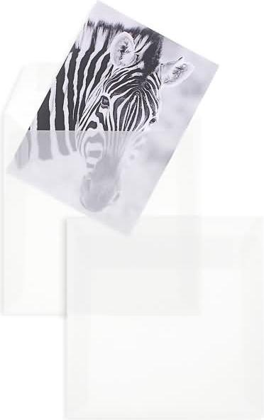 Produktbild Blanke Briefumschläge 150x150mm 90g/qm haftklebend VE=100 Stück transparent-weiss (100 x)