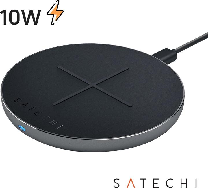 Actual product image Satechi Aluminum PD & QC Wireless Charger (10 W)