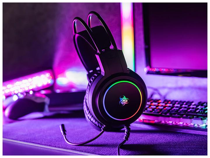 Actual product image Tracer Gaming Ακουστικά GZ X1 με RGB LED φωτισμό,Εύκαμπτο μικρόφωνο,USB,Ρυθμιστή έντασης - SLU47523
